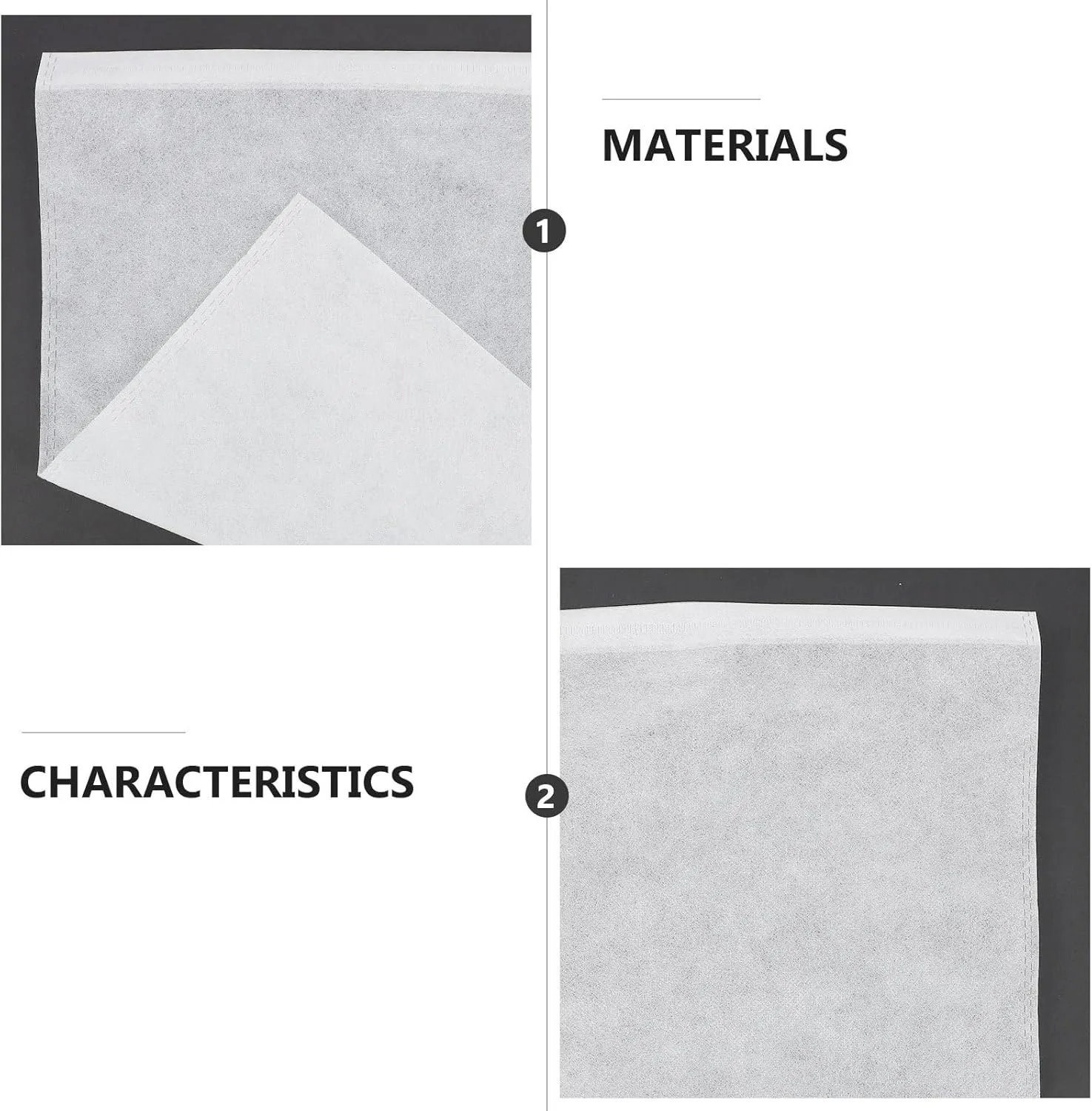 100Pcs Non-Woven Fabric Storage Bags, White, 11.02x9.84 Inches, Dust Cover Pouch for Travel, Shoes, Clothing, Home Organization