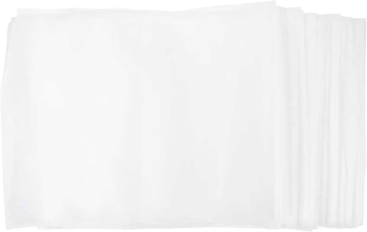 100Pcs Non-Woven Fabric Storage Bags, White, 11.02x9.84 Inches, Dust Cover Pouch for Travel, Shoes, Clothing, Home Organization