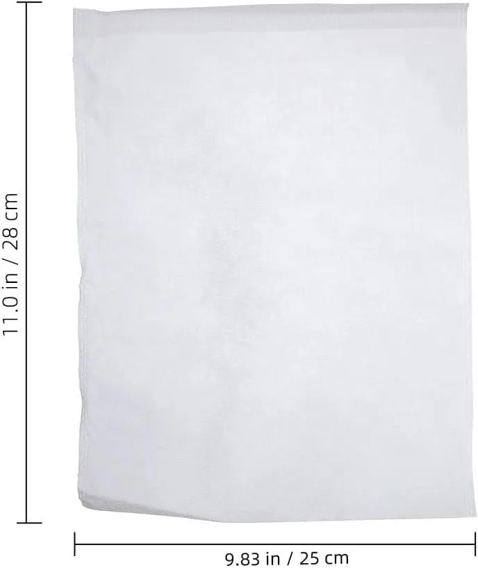 100Pcs Non-Woven Fabric Storage Bags, White, 11.02x9.84 Inches, Dust Cover Pouch for Travel, Shoes, Clothing, Home Organization