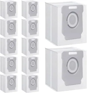 12 Pack Replacement Vacuum Bags for iRobot Roomba i7 Plus i7  (7550) i3  (3550) i4 (4552) i6  (6550) i8  (8550) s9  (9550) j7  (7550) I & S & J Series Clean Base Automatic Dirt Disposal Bags