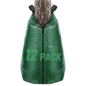 12 Pack Slow Release Tree Watering Bags - 20 Gallon Zippered Automatic Drip Irrigation Bags for New Planted and Transplanted Trees