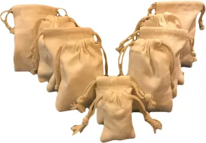 12x16 Inches Reusable Produce Eco friendly Cotton Canvas Double Drawstring Muslin Bags premium quality Natural color- 25 count pack