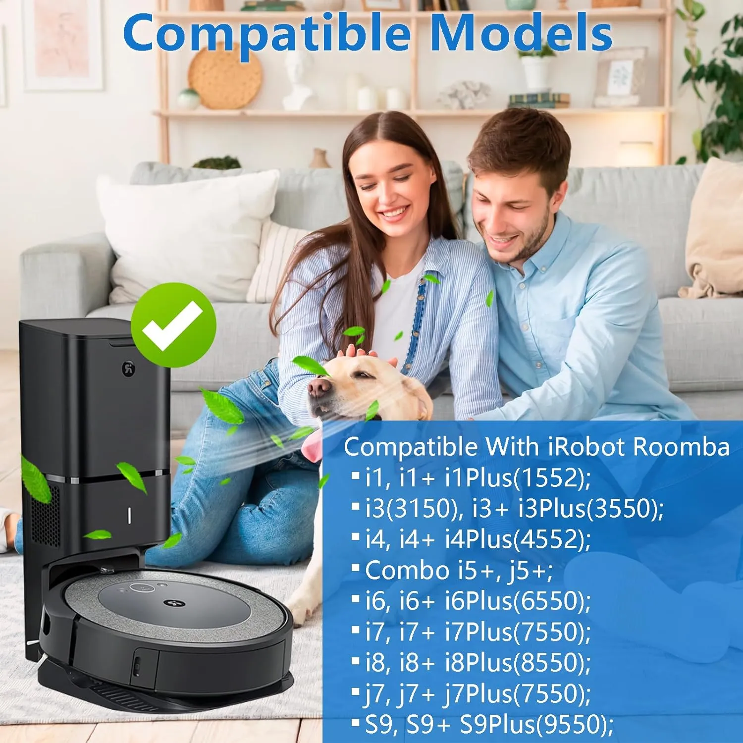 14 Pack Replacement Vacuum Bags Compatible with iRobot Roomba i & s & j Series i7, i7 , i3, i3 , i1 , i4, i4 , i6, i6 , i8, i8 , j7, j7 , s9  Combo i5, j5, j8 , j9  Automatic Dirt Disposal