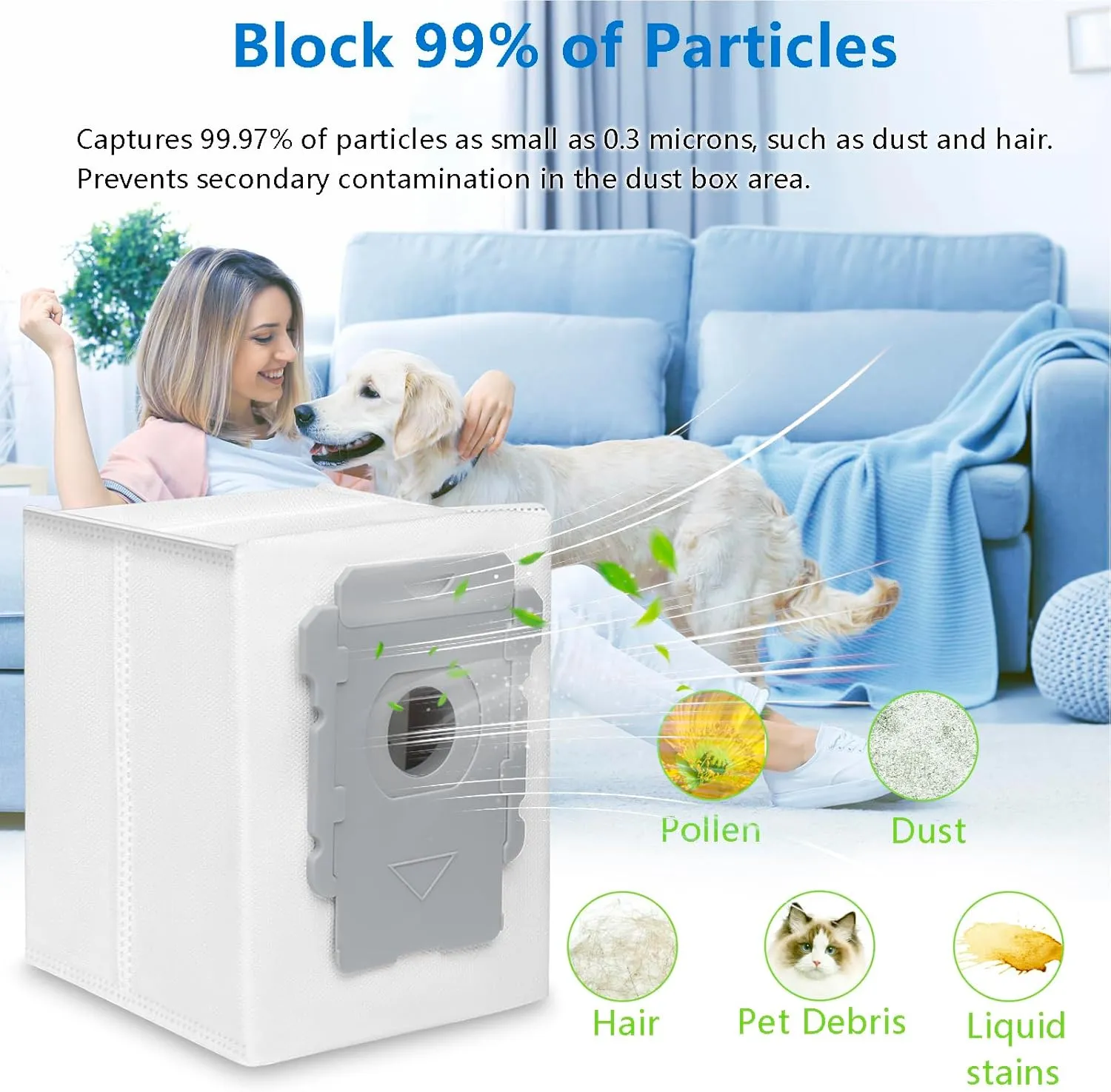 14 Pack Replacement Vacuum Bags Compatible with iRobot Roomba i & s & j Series i7, i7 , i3, i3 , i1 , i4, i4 , i6, i6 , i8, i8 , j7, j7 , s9  Combo i5, j5, j8 , j9  Automatic Dirt Disposal