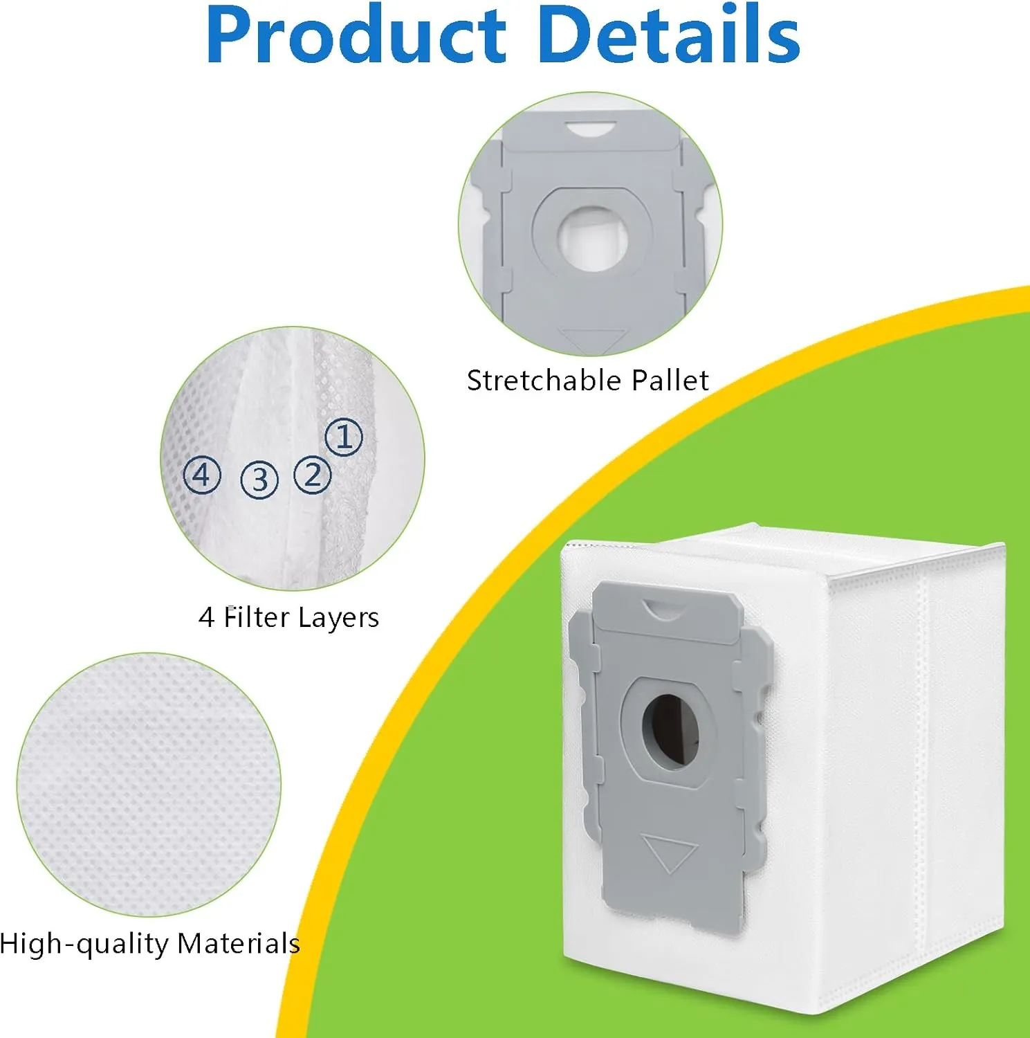 14 Pack Replacement Vacuum Bags Compatible with iRobot Roomba i & s & j Series i7, i7 , i3, i3 , i1 , i4, i4 , i6, i6 , i8, i8 , j7, j7 , s9  Combo i5, j5, j8 , j9  Automatic Dirt Disposal