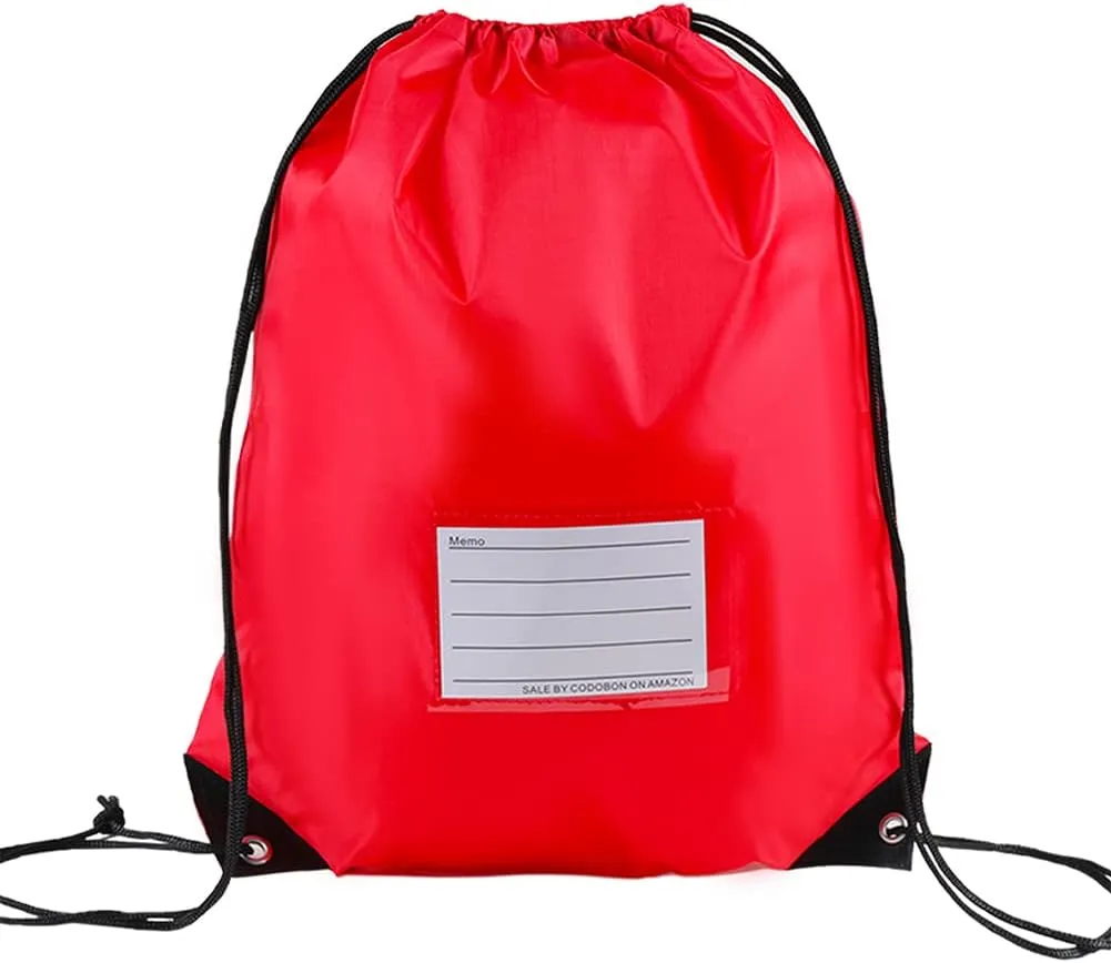 16 Pack Drawstring Bags,Bulk Draw String Backpack, DIY Gym Sports Cinch Bag Sackpack for Women Men, Red