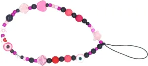 1Pc Eye Pattern Phone Chain Lanyard Lightweight Wrist Strap for Cell Phones Unique Beaded Design present for Daily Use for Luggage Bags and Purses