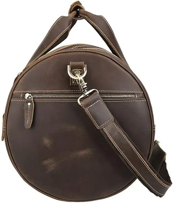 1pcs Handmade Retro Men's Travel Bag Large Capacity Leisure Gym Bag Hand Luggage Bag