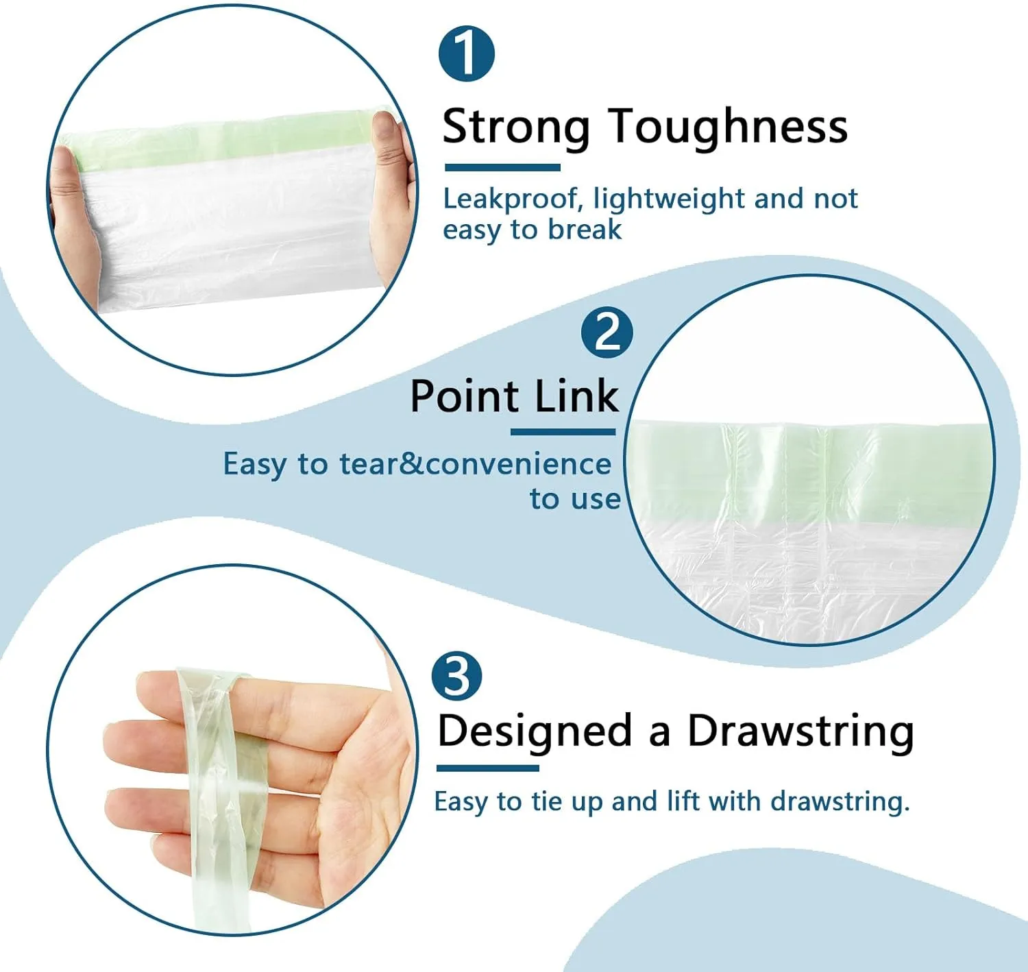 200 Pack Portable Potty Chair Liners with Drawstring,Disposable Training Toilet Seat Potty Bags for Kids Toddler Pet Outdoors(17.3x9.4 inch)