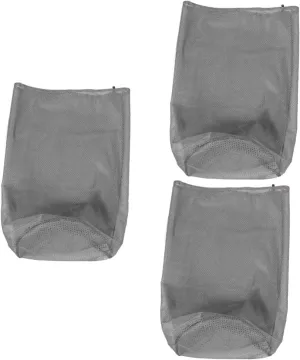 3pcs Backpacking Drawstring Sack Hiking Storage Bag Mesh Fabric Travel Sheet Sack Organize Go