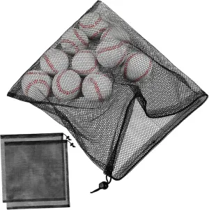 3pcs Drawstring Mesh Bags Durable Net Pouches for Laundry Sports Equipment and Pump Filters Lightweight Storage