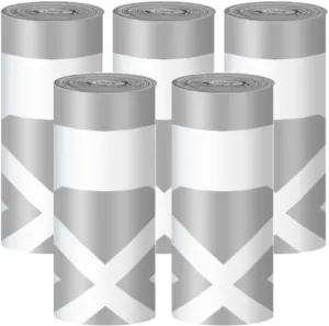 5 Rolls Replaced Waste Bags- Cat Litter Box Liners, Drawstring Cat Litter Receptacles Bags for Cawypety S2 Automatic Litter Box 150pcs