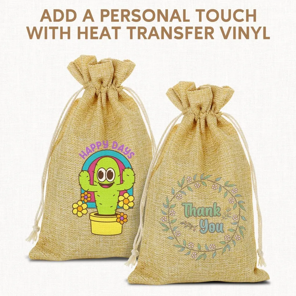 50 pcs Burlap Bags 6" x 10" with Jute Drawstring, Burlap Treat Bags for Gift Wedding Party Favors Jewelry Pouch, Christmas Birthday Presents, Snack Sacks and DIY Craft Arts Projects
