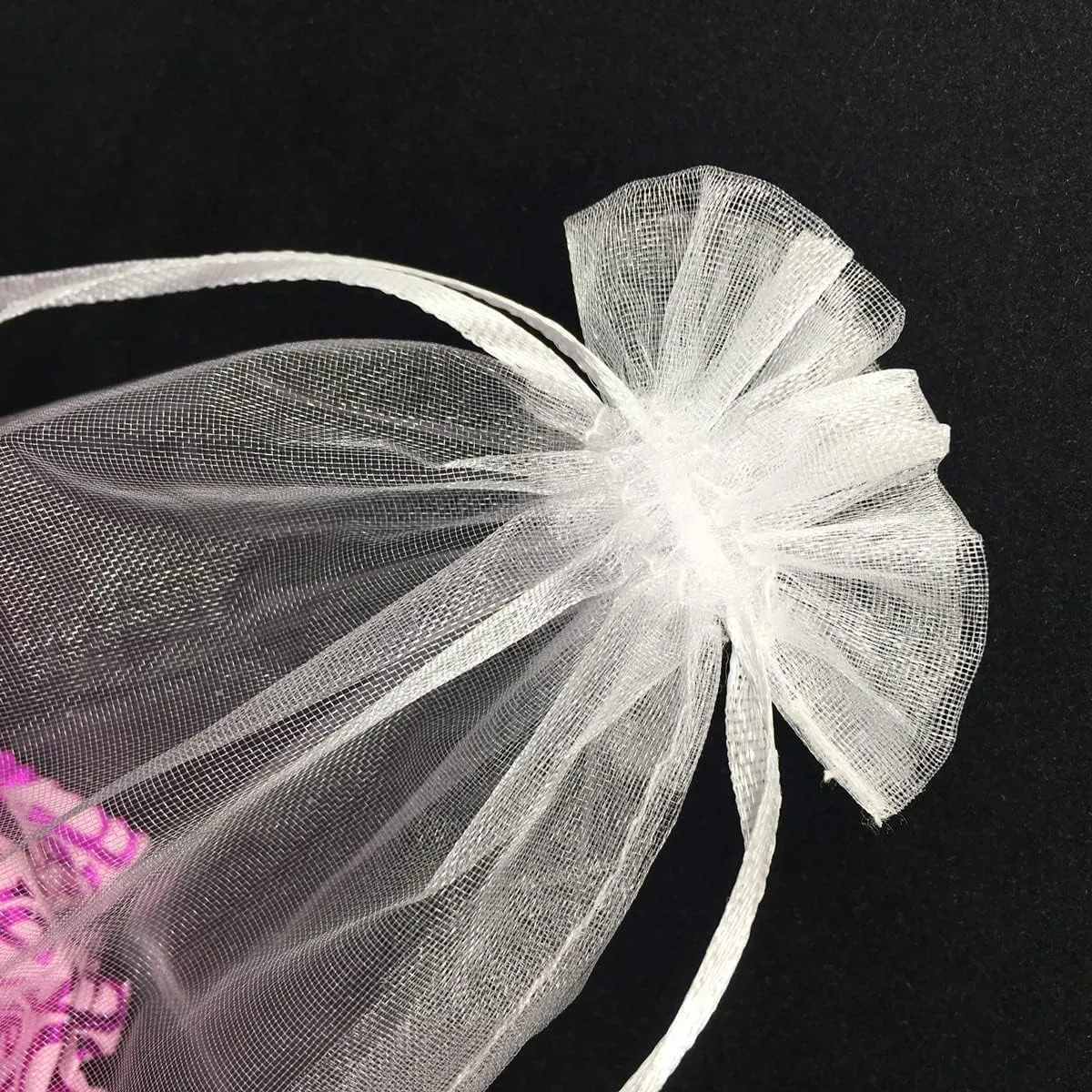 50PCS 12x16 Inches Organza Gift Bags with Drawstring Gift Packaging Big Bags (Ivory)