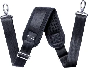 59 Inch Shoulder Straps, Soft with Ultra-Thick Fixed Shoulder Pad, Two Way Independently Adjustable Buckle Replacement Straps for Laptop Bag Messenger Bag Tool Bag Luggage,Black