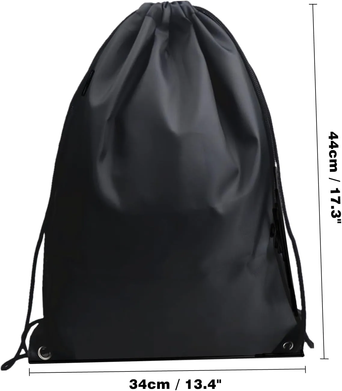 6 PCS Black Drawstring Backpack, Gym Drawstring Bags, Draw String Bag, Cinch Bags Drawstring Sackpack, Sports Backpack Storage Bags for Men and Women Sports Gym Trip Yoga Swim