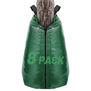 8 Pack Slow Release Tree Watering Bags - 20 Gallon Zippered Automatic Drip Irrigation Bags for New Planted and Transplanted Trees