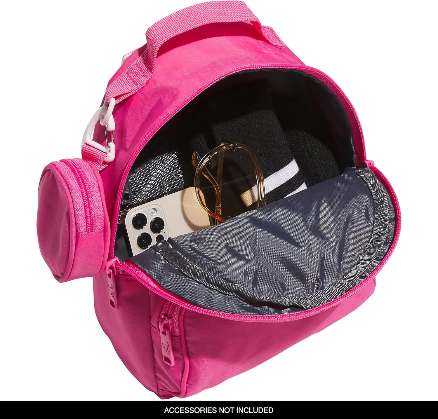 adidas Must Have Mini Backpack, Small Festivals and Travel, Pulse Magenta Pink/White, One Size