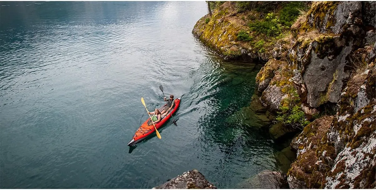 Advanced Elements AE1007-R AdvancedFrame Convertible Inflatable Kayak - 15' - Red