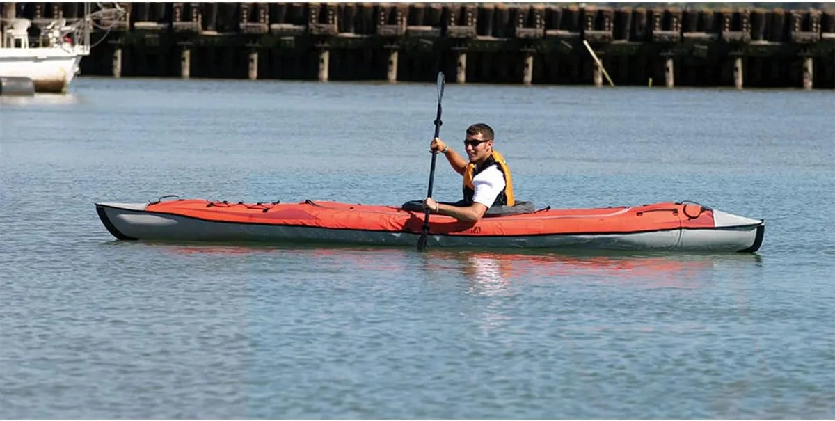 Advanced Elements AE1007-R AdvancedFrame Convertible Inflatable Kayak - 15' - Red