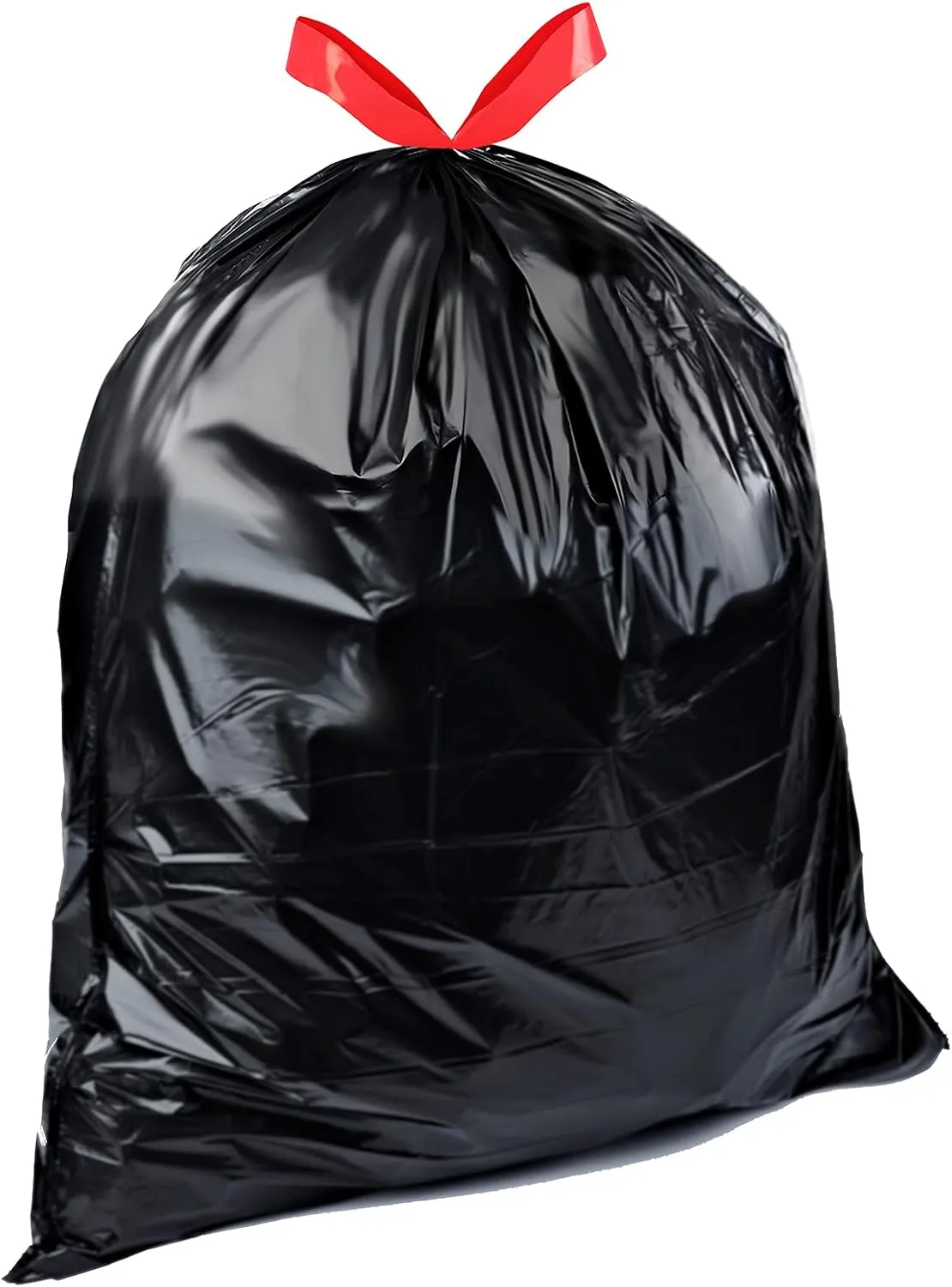 Amazon Basics Lawn & Leaf Drawstring Trash Bags, 39 Gallon, 40 Count