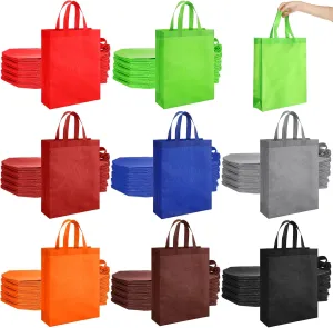 Amylove 80 Pcs Non Woven Tote Bags Bulk Large Reusable Gift Bag Reusable Grocery Bags