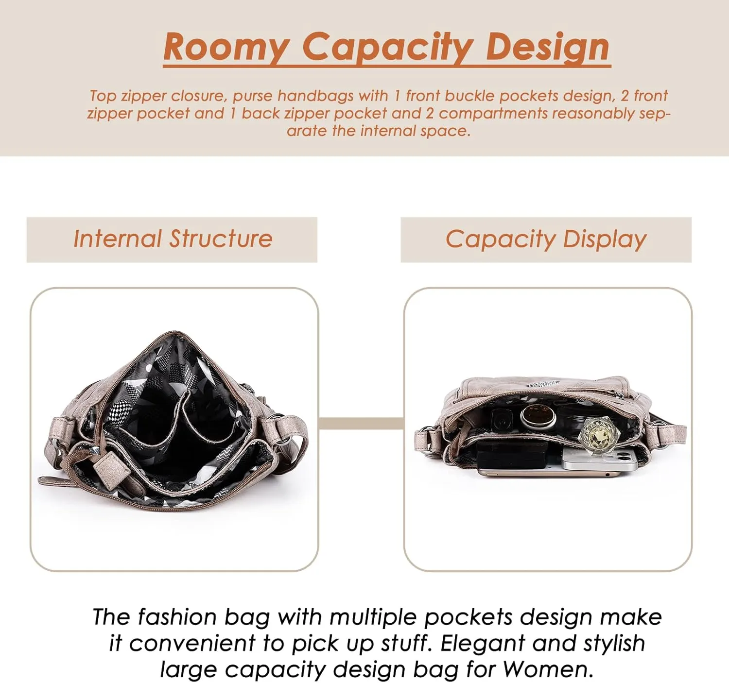 Angel Kiss Crossbody Bags for Women PU Leather Shoulder Handbag Ladies Purses and Handbag with adjustable Strap