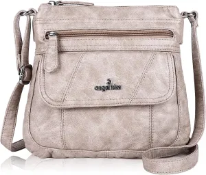 Angel Kiss Crossbody Bags for Women PU Leather Shoulder Handbag Ladies Purses and Handbag with adjustable Strap