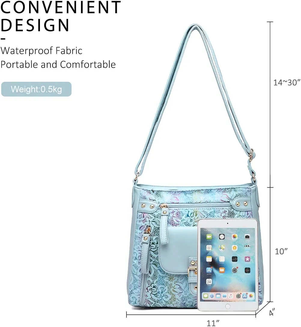 Angel Kiss Crossbody Bags Shoulder Bags and Handbags for Women Multi Pocket Daily Soft Hobo Purses Medium Size