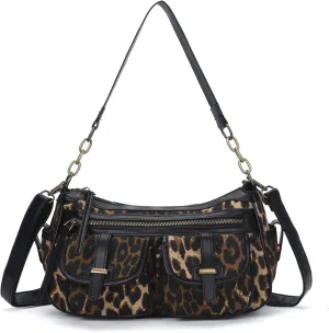 Angel Kiss Hobo Purses for Women Crossbody Shoulder Bag Ladies Multi Pocket Handbags with Adjustable Shoulder Strap