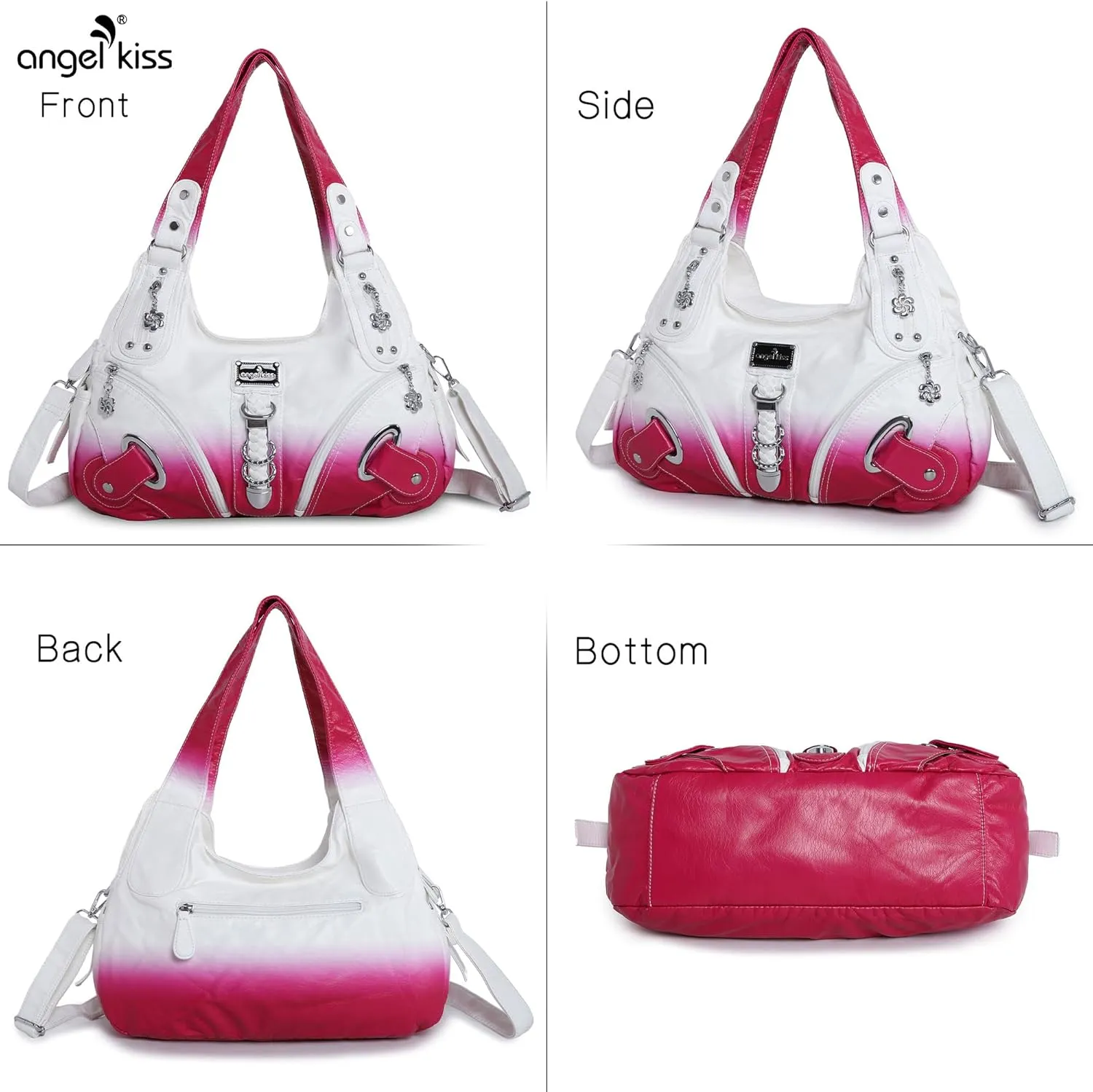 Angelkiss Hobo Purses and handbags for Women Satchel Handbag Women Purses Large Daily Shoulder Bags