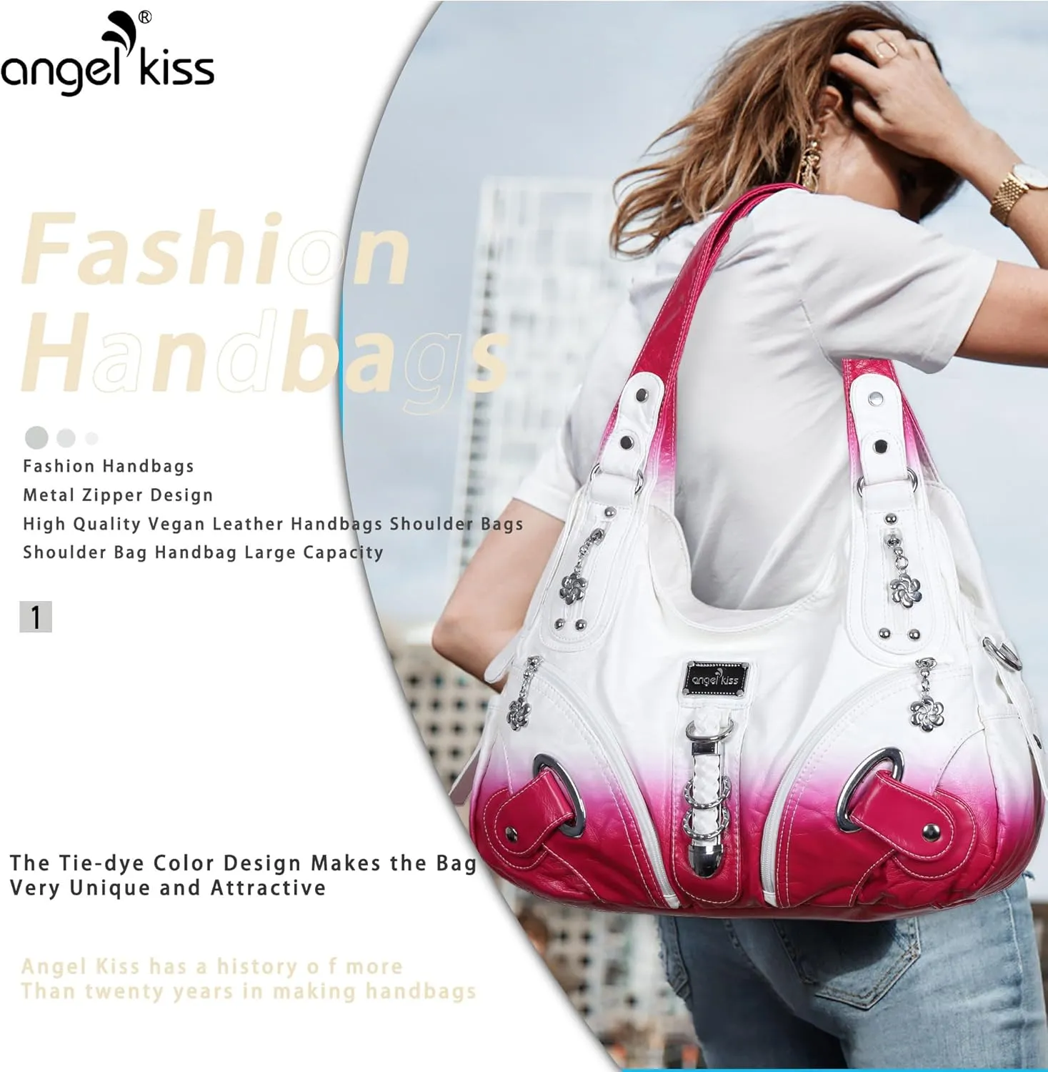 Angelkiss Hobo Purses and handbags for Women Satchel Handbag Women Purses Large Daily Shoulder Bags