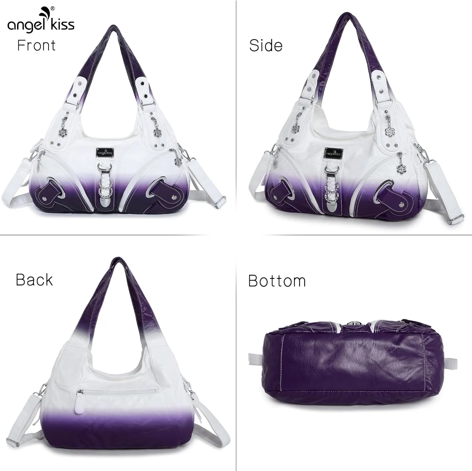 Angelkiss Hobo Purses and handbags for Women Satchel Handbag Women Purses Large Daily Shoulder Bags