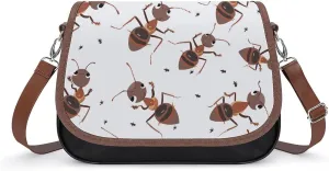 Animal Ants Women's Small Sling Crossbody Bag Trendy Messenger Bags with Adjustable Strap for Travel