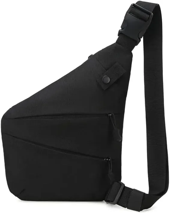 Anti Theft Crossbody Bag,Sling Bag for Women Men,Multi-pocket Chest Shoulder Bag for Travel, Sport, Work, Fishing