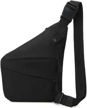 Anti Theft Crossbody Bag,Sling Bag for Women Men,Multi-pocket Chest Shoulder Bag for Travel, Sport, Work, Fishing