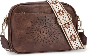 APHISON Quilted Crossbody Bags for Women Trendy,Vegan Leather Small Crossbody Purses Shoulder Handbags with Adjustable Strap