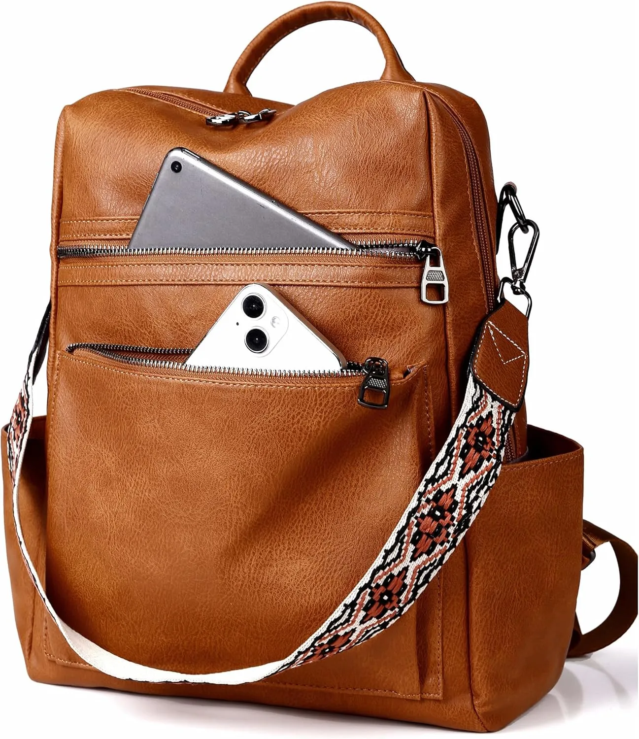 Backpack Purse for Women Pu Leather Travel Backpack Fashion Designer Shoulder Bag Ladies Convertible Handbags