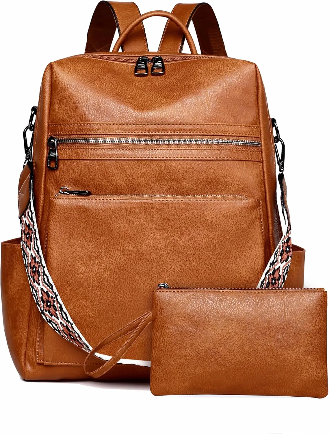 Backpack Purse for Women Pu Leather Travel Backpack Fashion Designer Shoulder Bag Ladies Convertible Handbags