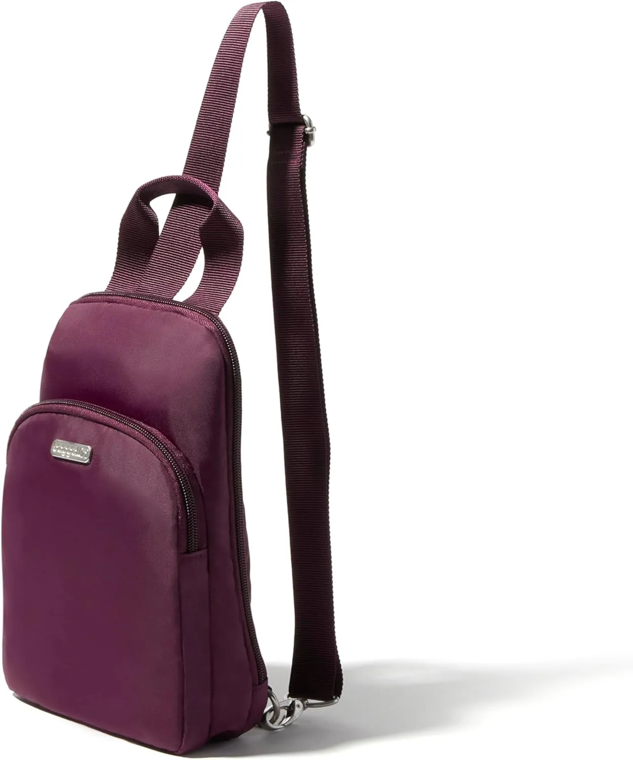 Baggallini Essential Small 12x7 Inch Sling Crossbody Bag with Convertible Adjustable Shoulder Strap