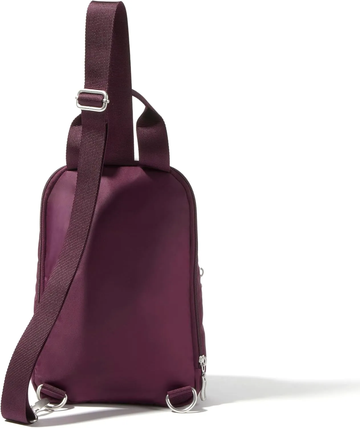 Baggallini Essential Small 12x7 Inch Sling Crossbody Bag with Convertible Adjustable Shoulder Strap