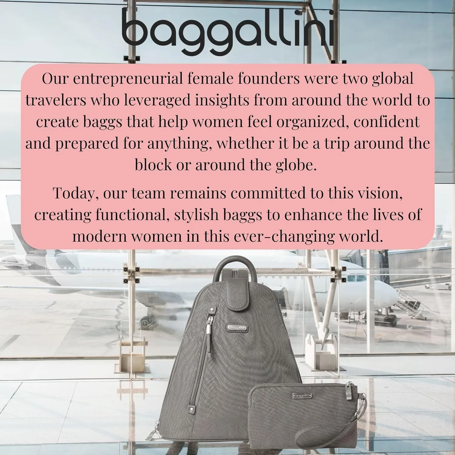 Baggallini Metro Backpack with RFID Phone Wristlet - 9x11 Convertible Sling Bag for Women with Adjustable Shoulder Straps