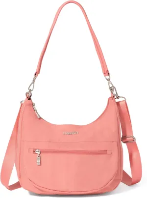 Baggallini Modern Pocket Half Moon 11"x10.5" Shoulder Women W/Replaceable Straps Converts to Crossbody Bag