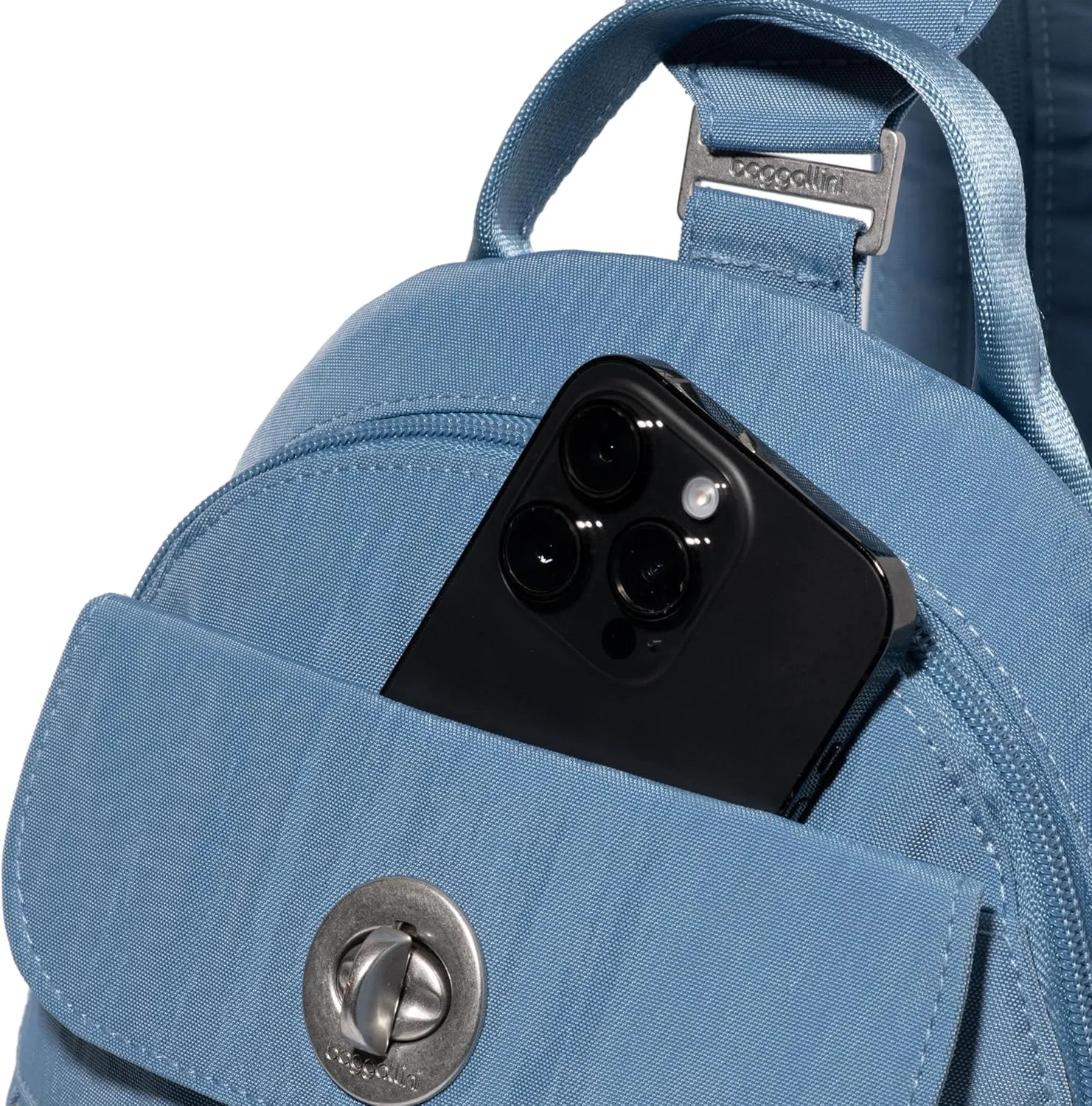 Baggallini Naples Convertible Small Daypack Sling Crossbody, Cornflower