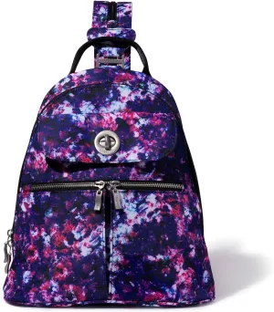 Baggallini Naples Convertible Small Daypack Sling Crossbody, Mulberry Opal