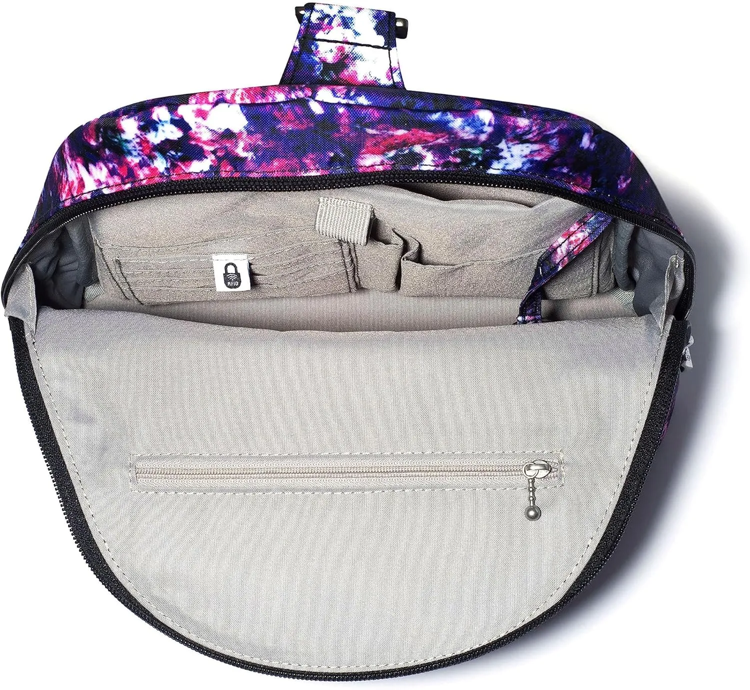Baggallini Naples Convertible Small Daypack Sling Crossbody, Mulberry Opal