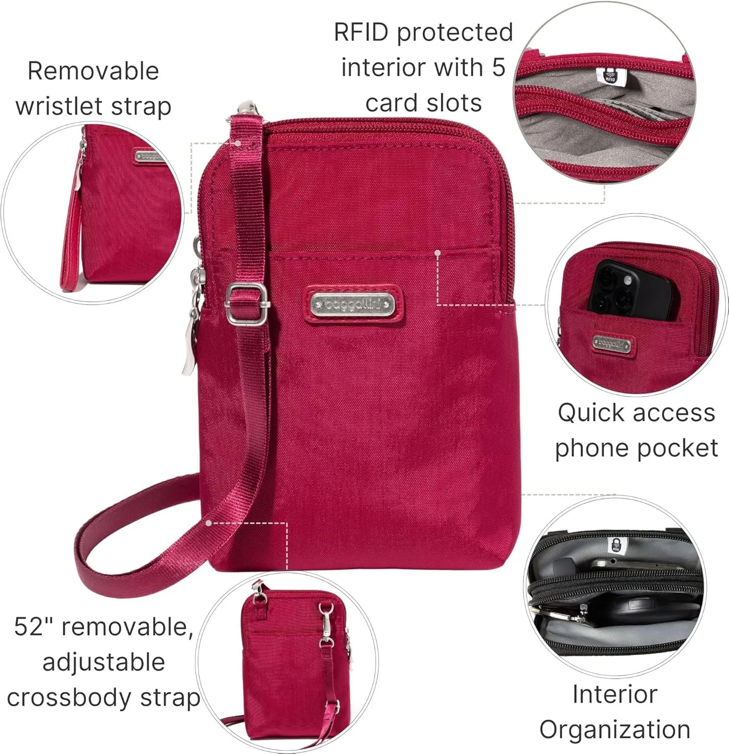 Baggallini Take Two Bryant RFID Crossbody Bag
