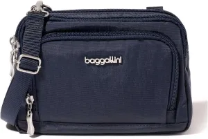 Baggallini Women Triple Zip Bag with Wallet