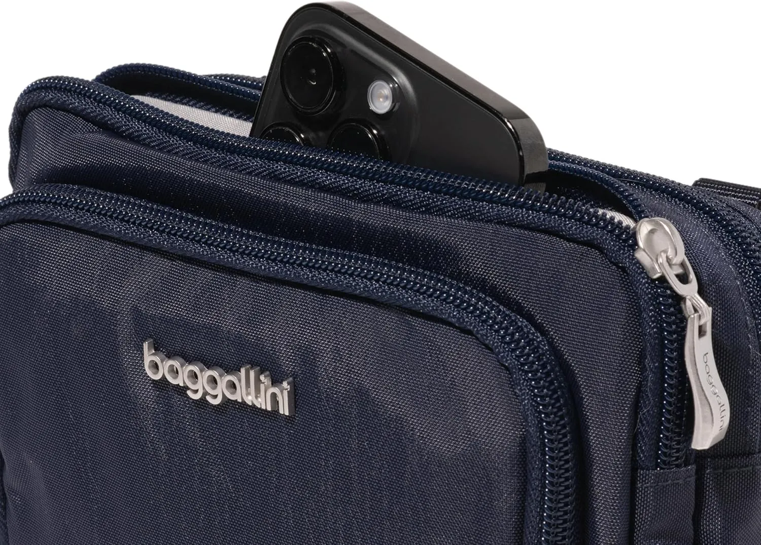 Baggallini Women Triple Zip Bag with Wallet
