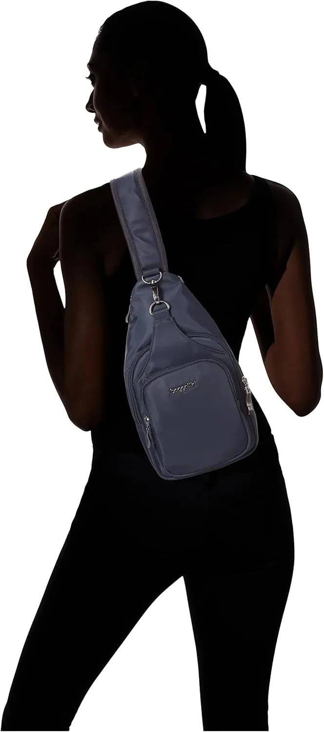 Baggallini Women's Central Park Sling 12"x7" Crossbody Bag W/Convertible Adjustable Shoulder Strap